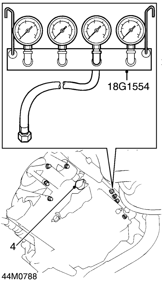 Throttle valve a pressure test – Run engine until it reaches normal operating temperature.
