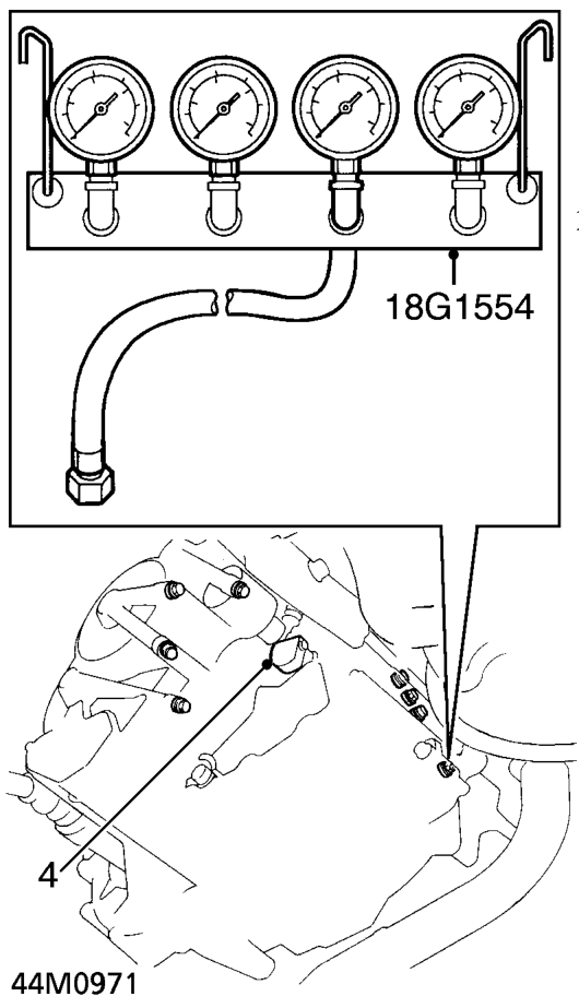 Throttle valve b pressure test – Carry out throttle valve B pressure test