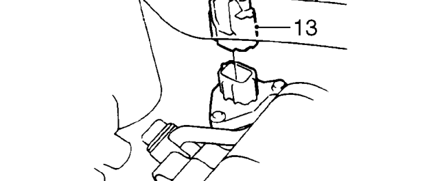 Automatic gearbox &amp; converter - up to 97.5 my – Pull back terminal cover, remove nut and disconnect feed lead from starter solenoid.