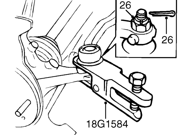 Remove RH drive shaft. See DRIVE SHAFTS, Repairs.