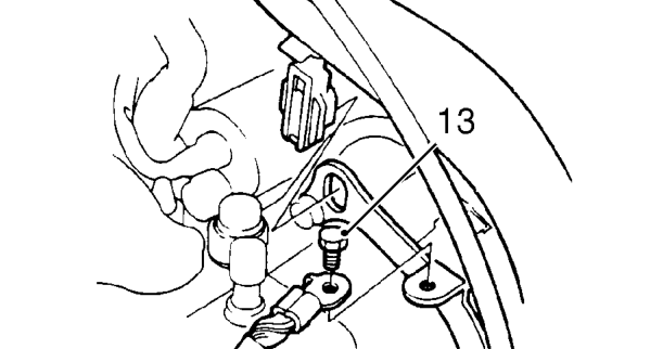 Disconnect multiplug from speed sensor.
