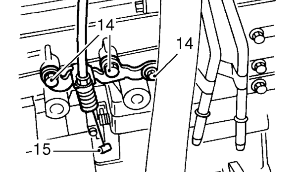 Remove bolt securing earth lead to gearbox.