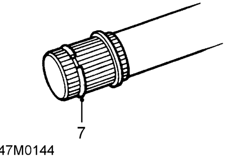 Drive shaft and inner joint - ’k’, ’l’ &amp; ’t’ series – Inspect gaiter for damage and renew if necessary.