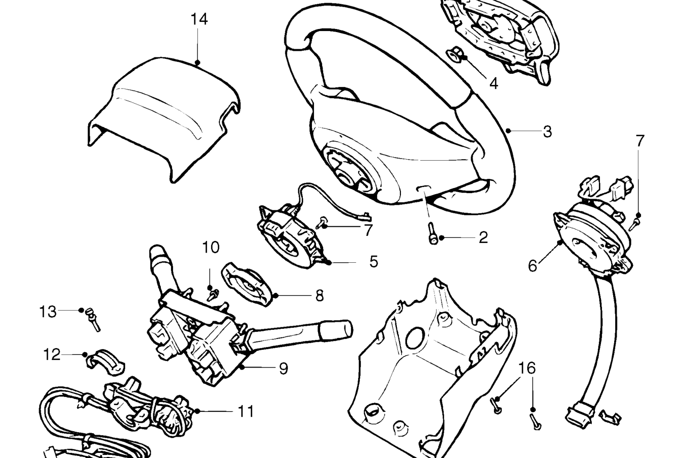 Steering wheel components