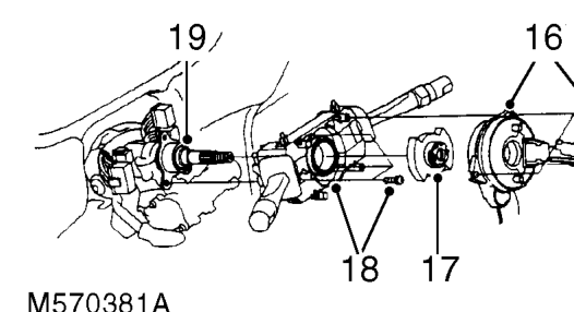 Remove column assembly. Do not carry out further dismantling if component is removed for a