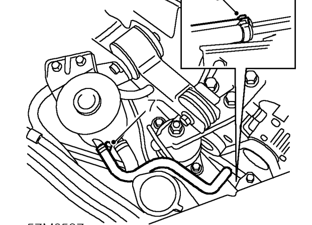 Remove clamp plates and grommets.