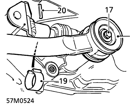 Note number of threads exposed from each locknut, for refitting reference and remove lockn
