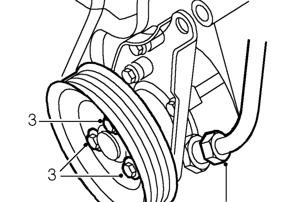 Power steering pump - ’t’ series without air conditioning – Remove alternator. See ELECTRICAL, Repairs.