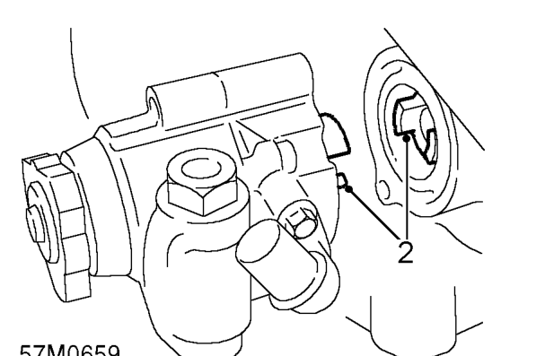 Clean mating face of pump and coolant pump housing.