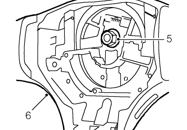 Steering wheel - ’t’ series – Release steering wheel from column splines by rocking steering wheel from side-to-side and
