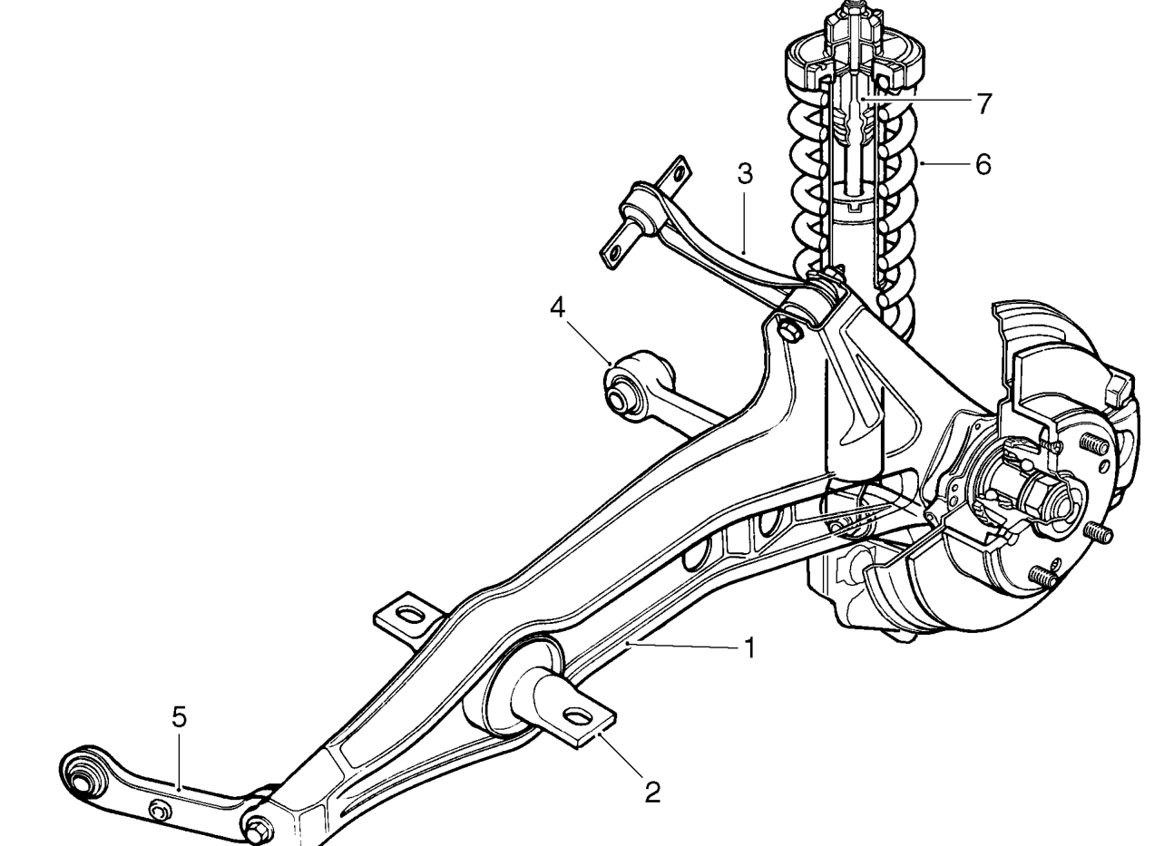 Rear suspension operation