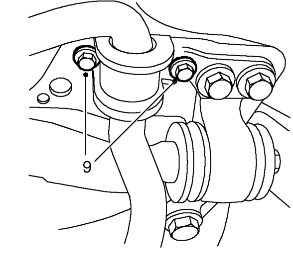 Front lower arm assembly – Break taper joint using tool 18G 1584 .