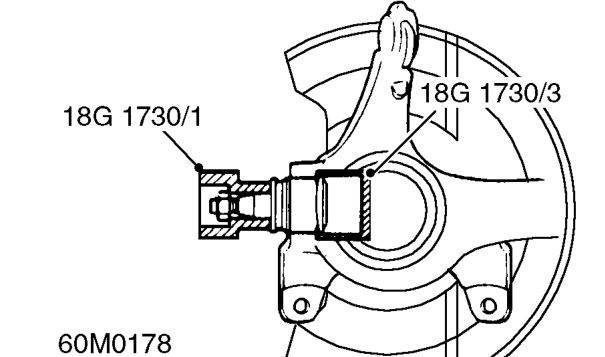 Remove circlip retaining ball joint.
