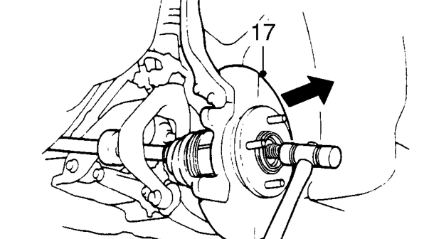 Break taper joint using tool 18G 1584 .