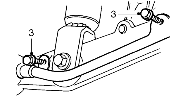 Rear lower arm – Remove road wheel(s).