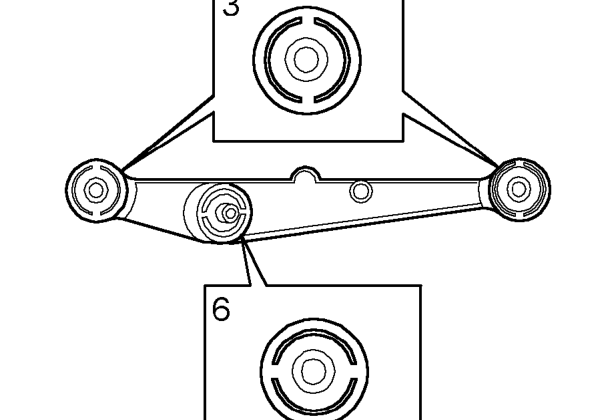 Rear lower arm bushes – Adjust tool 18G 1688 to overlap outside diameter of inner bush.