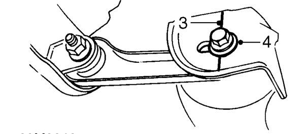 Compensator arm – Remove road wheel(s).