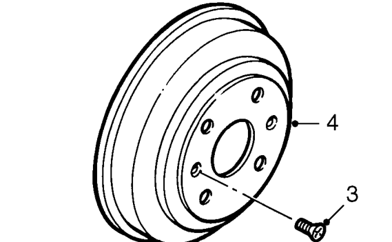 Rear hub bearing - drum brake without abs – Remove road wheel(s).
