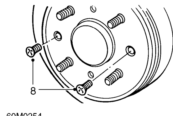 Release caliper and tie aside.
