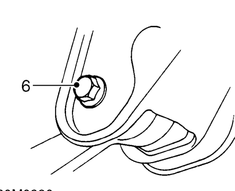 Rear trailing arm and stub axle - drum brake without abs – Support lower arm on jack against spring tension.