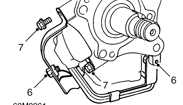 Release cable from trailing arm.