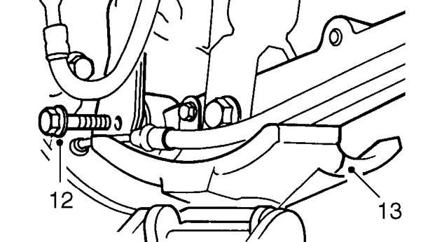 Remove bolt securing trailing arm to upper arm.