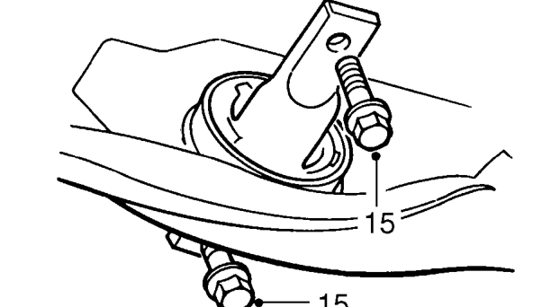 Remove bolt securing compensator arm to body.