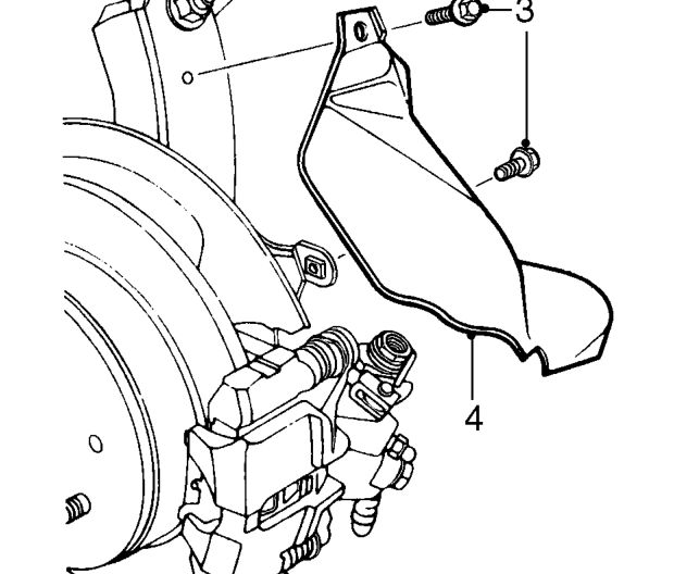 Rear brake disc - check – Remove road wheel(s).