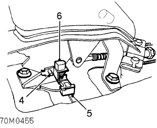 Handbrake switch – Carefully lift front of rear console and disengage 4 hooks from the front console.