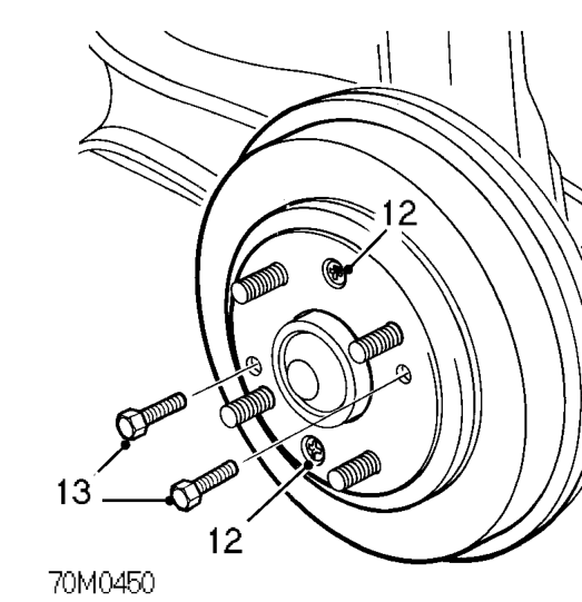 Remove 3 bolts securing handbrake cable clips to body and trailing arm.