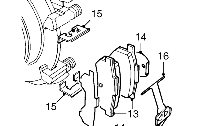 Remove caliper housing from carrier.