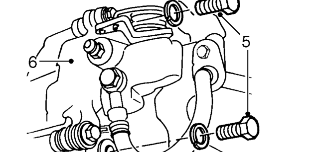 Rear brake disc – Remove caliper shield.