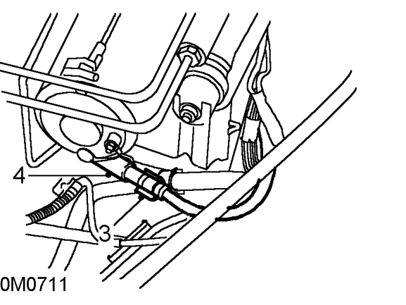 Abs front wheel sensor and harness – Remove road wheel(s).