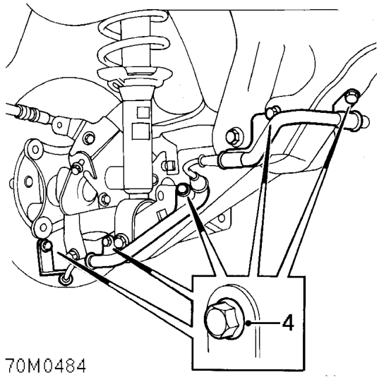 Abs rear wheel sensor and harness - disc brake – Release sensor multiplug from body clip and disconnect multiplug.