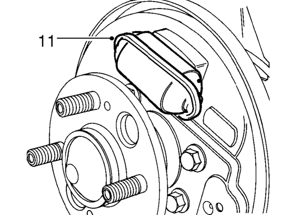 Manoeuvre shoe assembly around wheel cylinder and remove.