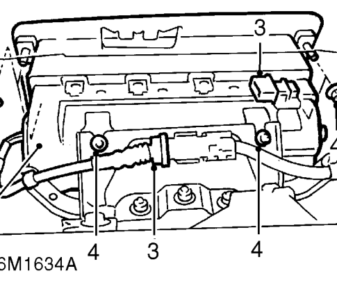 ’k’ ’l’ and ’t’ series and ’d’ series - 97.5my on – Remove glove box. See BODY, Interior trim components.