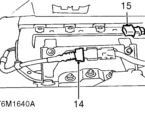 Disconnect multiplug from control and diagnostic unit.