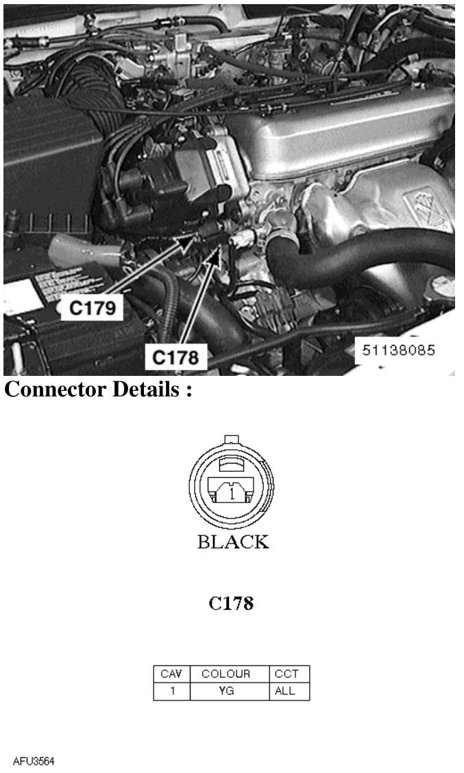 Description : COOLANT THERMISTOR (1.8L, 2.0L PGM-FI) Location : Front bumper RH side Photo