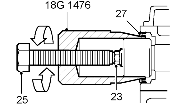 If camshaft timing belt shows any sign of oil contamination renew camshaft timing belt. Se
