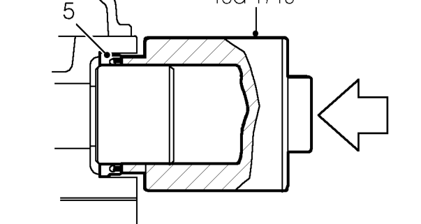 Lubricate the inner lip of seal with clean engine oil.