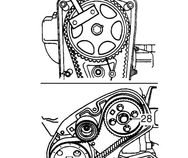 Remove timing pin 18G 1523 and locking pin 18G 1717.