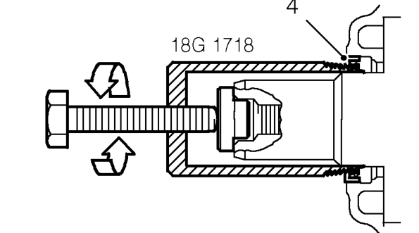 Crankshaft front oil seal – Remove timing gear from crankshaft.