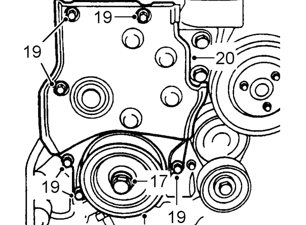 Remove camshaft gear.