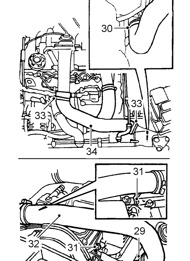 Remove air intake pipe assembly.