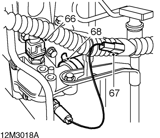 All models – Remove alternator upper fixing bolt.
