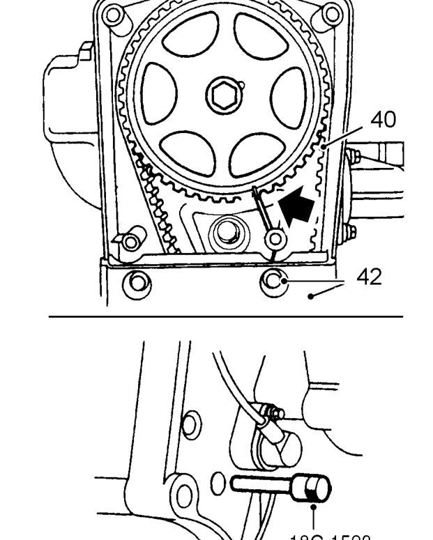 Apply clean engine oil to threads of new camshaft gear retaining bolt, fit but do not tigh