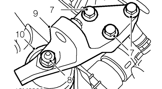 Engine rh mounting – Remove engine steady bar. See this section.