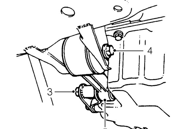 Engine steady bar - lower – Remove front centre underbelly panel. See BODY, Exterior fittings.