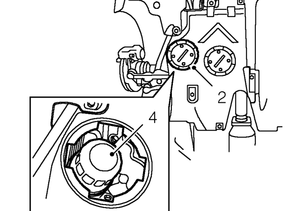 Oil filter – Raise front of vehicle.