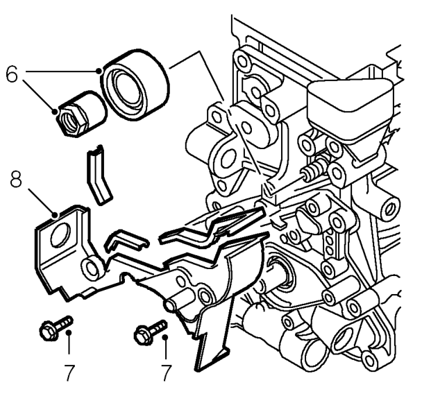 All models – Disconnect oil temperature switch multiplug from engine harness.